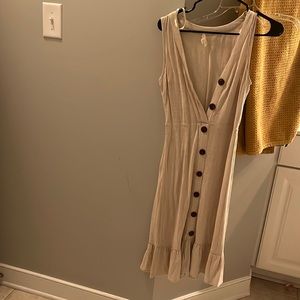 Cream colored summer dress
